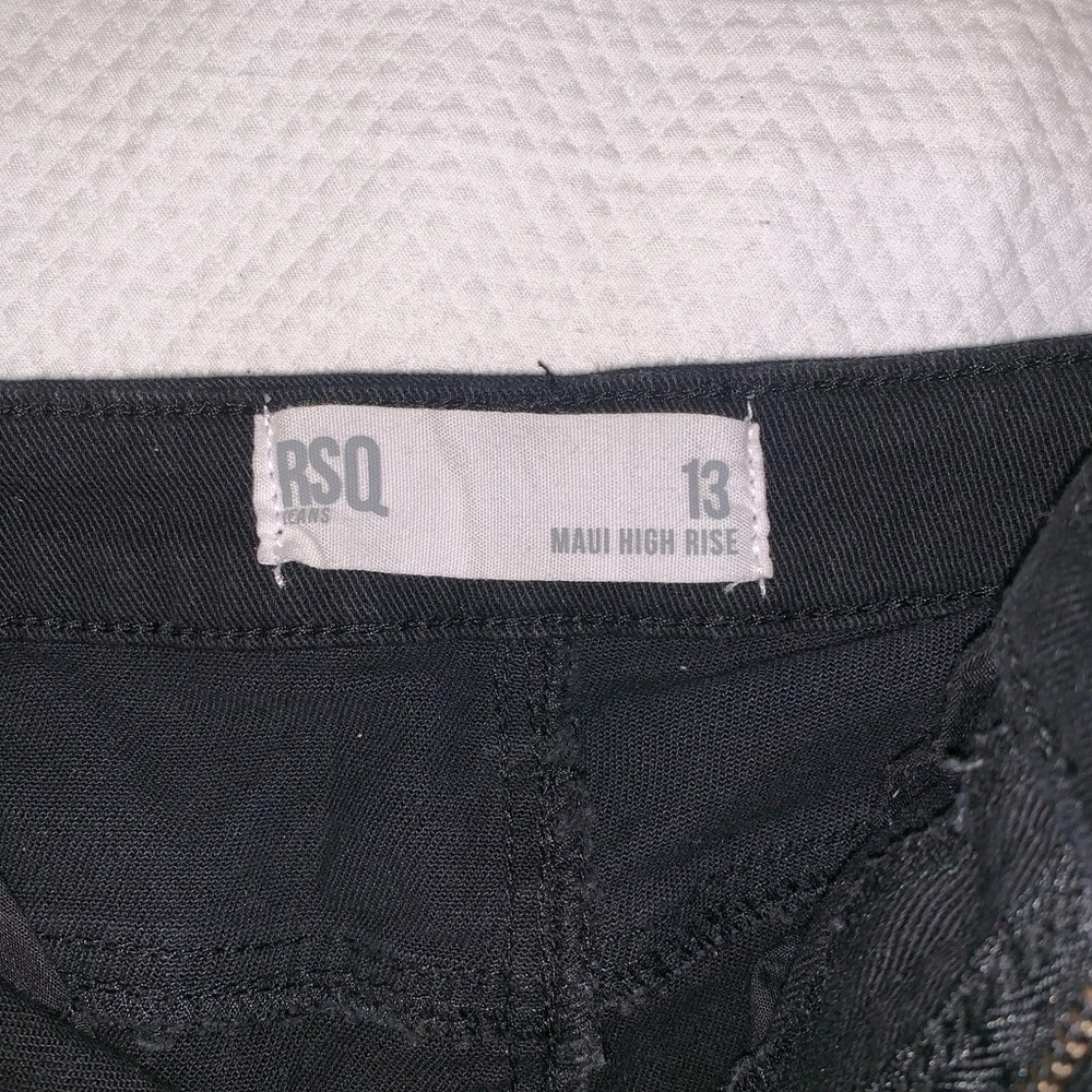 Black High Rise Shorts - Picture 3 of 3